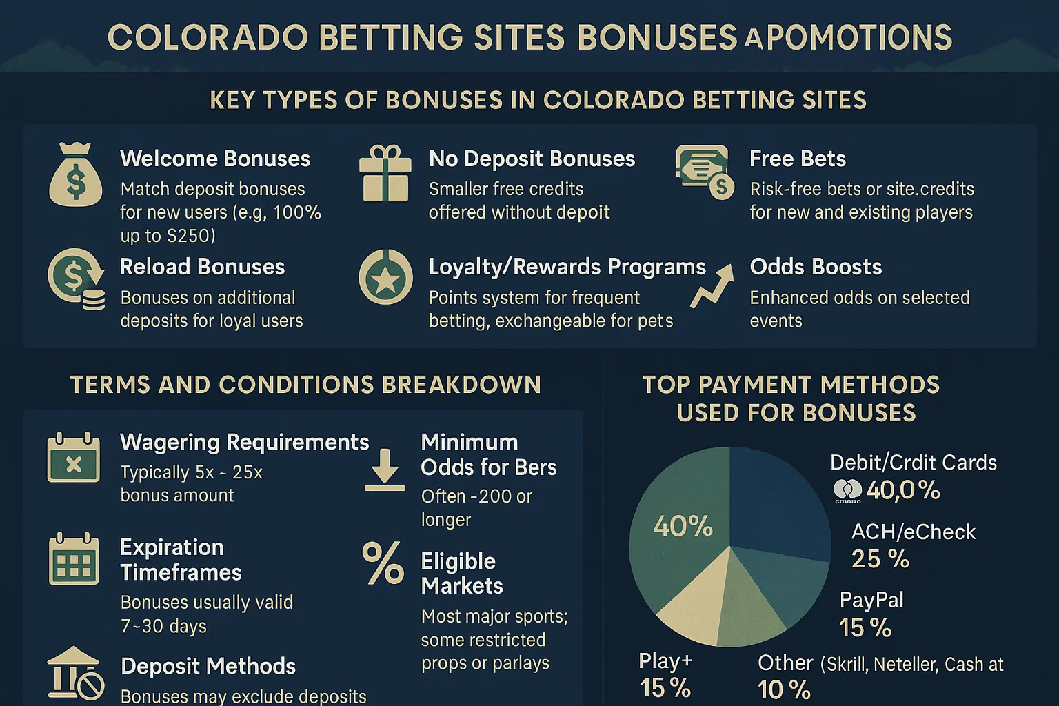 Colorado Betting Sites Bonuses and Promotions